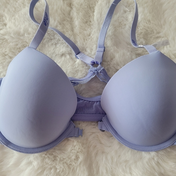 🩵AERIE REAL HAPPY DEMI LIGHTLY LINED LACE BRA SIZE 34D - Picture 11 of 11